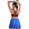 image:imageRUNNING GIRL Sports Bra for Women High Support CrissCross Back Padded Strappy Sports Bras Yoga Bra with Removable CupsAwine Red