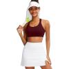 image:imageRUNNING GIRL Sports Bra for Women High Support CrissCross Back Padded Strappy Sports Bras Yoga Bra with Removable CupsAwine Red