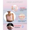 image:imageRUNNING GIRL Sports Bras for Women High SupportRacerback High Impact Grey Sports Bra Moulded Cup Workout Bra Push upZflush Pink