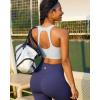 image:imageRUNNING GIRL Sports Bras for Women High SupportRacerback High Impact Grey Sports Bra Moulded Cup Workout Bra Push upZice Grey
