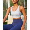 image:imageRUNNING GIRL Sports Bras for Women High SupportRacerback High Impact Grey Sports Bra Moulded Cup Workout Bra Push upZice Grey