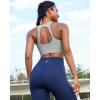 image:imageRUNNING GIRL Sports Bras for Women High SupportRacerback High Impact Grey Sports Bra Moulded Cup Workout Bra Push upZice Grey