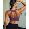 image:imageRUNNING GIRL Sports Bras for Women High SupportRacerback High Impact Grey Sports Bra Moulded Cup Workout Bra Push upZpurple