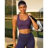 image:imageRUNNING GIRL Sports Bras for Women High SupportRacerback High Impact Grey Sports Bra Moulded Cup Workout Bra Push upZpurple