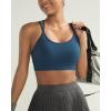 image:imageRUNNING GIRL Sports Bras for Women Pack Criss Cross Back Sexy Strappy Sports Bra Seamless Padded Yoga Bra with Removable Cups3pack BlackNavyPink