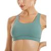 image:imageRUNNING GIRL Strappy Sports Bra for Women Sexy Crisscross Back Light Support Yoga Bra with Removable Cups 2723Green S