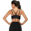 image:imageRUNNING GIRL Strappy Sports Bra for Women Sexy Crisscross Back Light Support Yoga Bra with Removable Cups WX2545 Black2 S