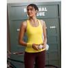 image:imageRUNNING GIRL Tank top with Built in Bra for WomenCompression Shirts Crisscross Back Workout Yoga TopsBright Yellow