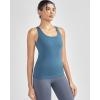 image:imageRUNNING GIRL Tank top with Built in Bra for WomenCompression Shirts Crisscross Back Workout Yoga TopsNavy Blue