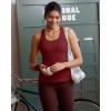 image:imageRUNNING GIRL Tank top with Built in Bra for WomenCompression Shirts Crisscross Back Workout Yoga TopsRed