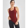 image:imageRUNNING GIRL Tank top with Built in Bra for WomenCompression Shirts Crisscross Back Workout Yoga TopsRed