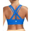image:imageRUNNING GIRL Sports Bra for Women High Support CrissCross Back Padded Strappy Sports Bras Yoga Bra with Removable Cups1brilliant Blue