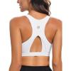 image:imageRUNNING GIRL Sports Bra for WomenHigh Impact Large Bust Padded Sports Bra Fitness Workout Running Yoga Tank Tops WX2827WhiteXXL