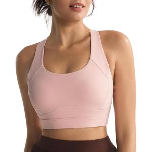 image:imageRUNNING GIRL Sports Bras for Women High SupportRacerback High Impact Grey Sports Bra Moulded Cup Workout Bra Push upZflush Pink