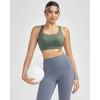 image:imageRUNNING GIRL High Support Sports Bras for Women High Impact Running Adjustable Sports Bra Molded Cup Strappy Sports BrasGreen