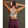 image:imageRUNNING GIRL High Support Sports Bras for Women High Impact Running Adjustable Sports Bra Molded Cup Strappy Sports BrasGrey