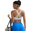 image:imageRUNNING GIRL High Support Sports Bras for Women High Impact Running Adjustable Sports Bra Molded Cup Strappy Sports BrasGrey
