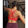 image:imageRUNNING GIRL High Support Sports Bras for Women High Impact Running Adjustable Sports Bra Molded Cup Strappy Sports BrasRed