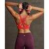 image:imageRUNNING GIRL High Support Sports Bras for Women High Impact Running Adjustable Sports Bra Molded Cup Strappy Sports BrasRed