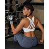 image:imageRUNNING GIRL High Support Sports Bras for Women High Impact Running Adjustable Sports Bra Molded Cup Strappy Sports BrasWhite