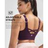 image:imageRUNNING GIRL Sports Bras for Women High Support Adjustable Straps High Impact Sports Bras with Sewn in Pads Workout BraDeep Purple