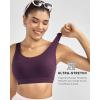 image:imageRUNNING GIRL Sports Bras for Women High Support Adjustable Straps High Impact Sports Bras with Sewn in Pads Workout BraDeep Purple