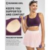 image:imageRUNNING GIRL Sports Bras for Women High Support Adjustable Straps High Impact Sports Bras with Sewn in Pads Workout BraDeep Purple