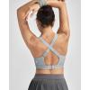 image:imageRUNNING GIRL Sports Bras for Women High Support Adjustable Straps Hook Back Sports Bras for Women with Sewn in PadsGrey