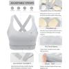 image:imageRUNNING GIRL Sports Bras for Women High Support Adjustable Straps Hook Back Sports Bras for Women with Sewn in PadsGrey