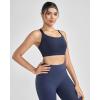image:imageRUNNING GIRL Sports Bras for Women High Support Adjustable Straps Hook Back Sports Bras for Women with Sewn in PadsNavy Blue