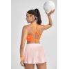image:imageRUNNING GIRL Sports Bras for Women High Support Adjustable Straps Hook Back Sports Bras for Women with Sewn in PadsOrange