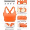 image:imageRUNNING GIRL Sports Bras for Women High Support Adjustable Straps Hook Back Sports Bras for Women with Sewn in PadsOrange