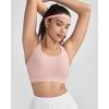 image:imageRUNNING GIRL Sports Bras for Women High Support Adjustable Straps Hook Back Sports Bras for Women with Sewn in PadsPink
