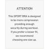 image:imageRUNNING GIRL Sports Bras for Women High Support Adjustable Straps Hook Back Sports Bras for Women with Sewn in PadsPink