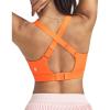 image:imageRUNNING GIRL Sports Bras for Women High Support Adjustable Straps Hook Back Sports Bras for Women with Sewn in PadsOrange