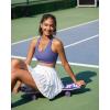 image:imageRUNNING GIRL Sports Bras for WomenSeamless Strappy Sports Bra High Support Crisscross Back with Removable Pads1amethyst