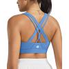 image:imageRUNNING GIRL Sports Bras for WomenSeamless Strappy Sports Bra High Support Crisscross Back with Removable Pads1blue