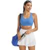 image:imageRUNNING GIRL Sports Bras for WomenSeamless Strappy Sports Bra High Support Crisscross Back with Removable Pads1blue