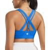 image:imageRUNNING GIRL Sports Bras for WomenSeamless Strappy Sports Bra High Support Crisscross Back with Removable Pads1brilliant Blue