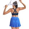image:imageRUNNING GIRL Sports Bras for WomenSeamless Strappy Sports Bra High Support Crisscross Back with Removable Pads1dark Blue