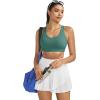 image:imageRUNNING GIRL Sports Bras for WomenSeamless Strappy Sports Bra High Support Crisscross Back with Removable Pads1green