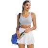 image:imageRUNNING GIRL Sports Bras for WomenSeamless Strappy Sports Bra High Support Crisscross Back with Removable Pads1grey