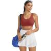 image:imageRUNNING GIRL Sports Bras for WomenSeamless Strappy Sports Bra High Support Crisscross Back with Removable Pads1rose Red