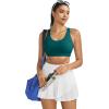 image:imageRUNNING GIRL Sports Bras for WomenSeamless Strappy Sports Bra High Support Crisscross Back with Removable Pads1teal