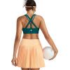 image:imageRUNNING GIRL Sports Bras for WomenSeamless Strappy Sports Bra High Support Crisscross Back with Removable Pads1teal