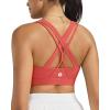 image:imageRUNNING GIRL Sports Bras for WomenSeamless Strappy Sports Bra High Support Crisscross Back with Removable Pads1watermelon Red