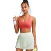 image:imageRUNNING GIRL Sports Bras for WomenSeamless Strappy Sports Bra High Support Crisscross Back with Removable Pads1watermelon Red