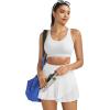 image:imageRUNNING GIRL Sports Bras for WomenSeamless Strappy Sports Bra High Support Crisscross Back with Removable Pads1white