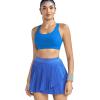 image:imageRUNNING GIRL Sports Bras for WomenSeamless Strappy Sports Bra High Support Crisscross Back with Removable PadsAbrilliant Blue