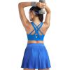 image:imageRUNNING GIRL Sports Bras for WomenSeamless Strappy Sports Bra High Support Crisscross Back with Removable PadsAbrilliant Blue